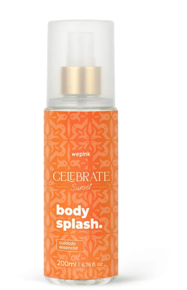 Body Splash Celebrate Sunset Desodorante Colônia 200ml - Wepink