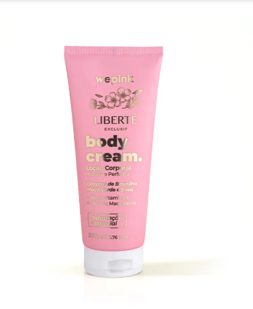 Body Cream Liberté Exclusif Desodorante Hidratante 200ml - Wepink