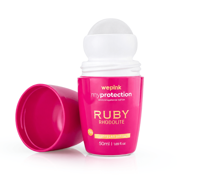 Desodorante Antitranspirante Roll-on Ruby Rhodolite 50ml - Wepink