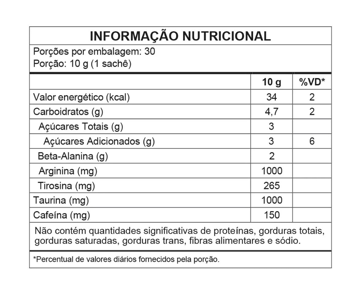 power pink de laranja - pré-treino – 300g - wp