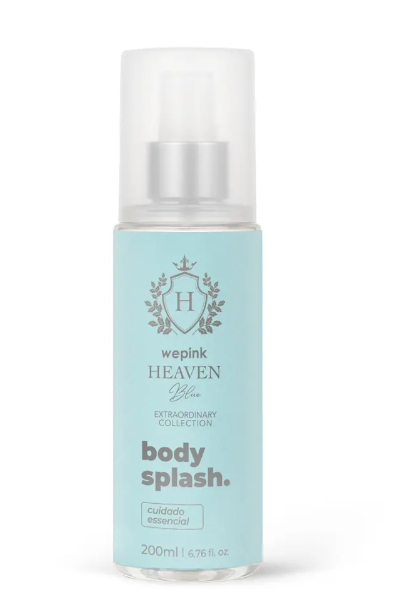 Body Splash Heaven Blue Desodorante Colônia 200ml - Wepink