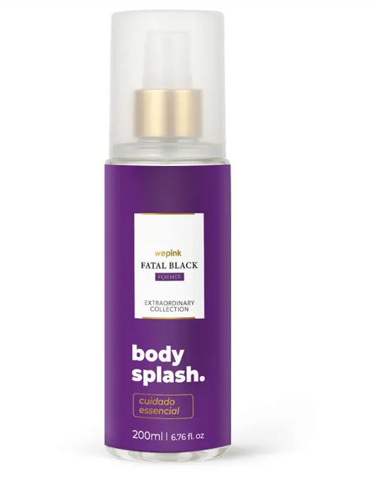 Body Splash Fatal Black For Her Desodorante Colônia 200ml - Wepink