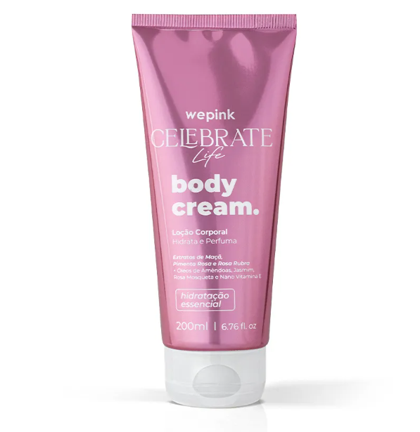 Body Cream Celebrate Life Desodorante Hidratante 200ml - Wepink