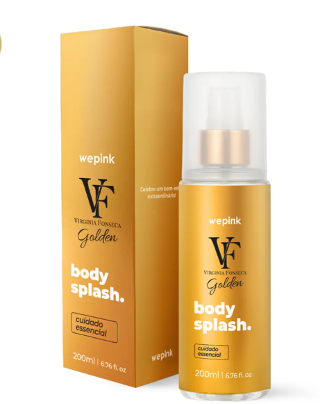Body Splash VF Golden Desodorante Colônia 200ml - Wepink