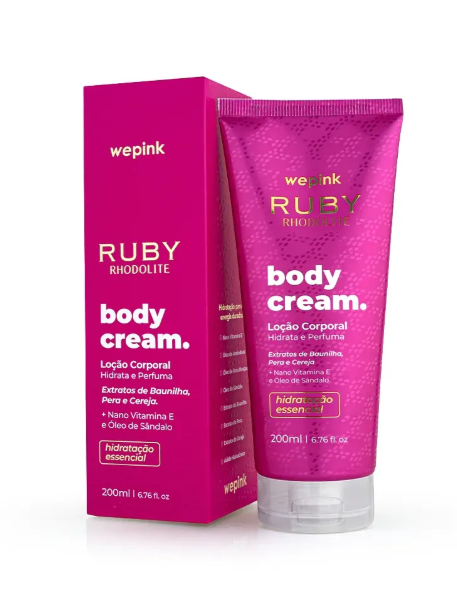 Body Cream Ruby Rhodolite Desodorante Hidratante 200ml - Wepink