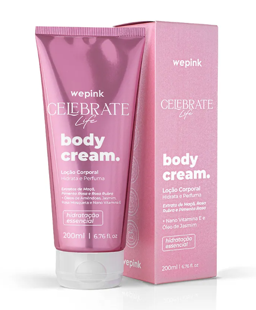 Body Cream Celebrate Life Desodorante Hidratante 200ml - Wepink