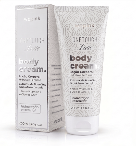 Body Cream One Touch Latte Desodorante Hidratante 200ml - Wepink