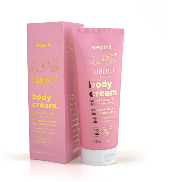 Body Cream Liberté Exclusif Desodorante Hidratante 200ml - Wepink
