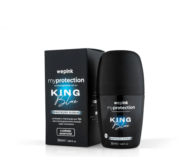 Desodorante Antitranspirante Roll-on King Blue 50ml - Wepink