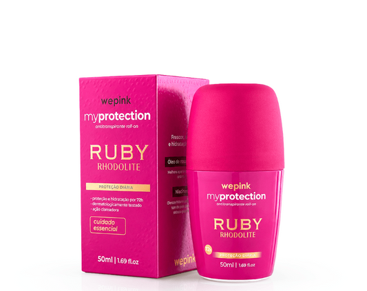 Desodorante Antitranspirante Roll-on Ruby Rhodolite 50ml - Wepink