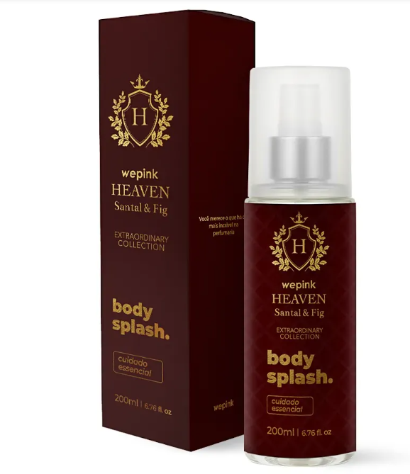 Body Splash Heaven Santal & Fig Desodorante Colônia 200ml - Wepink