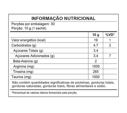 power pink sem cafeína de maçã verde - pré-treino - 300g - wp