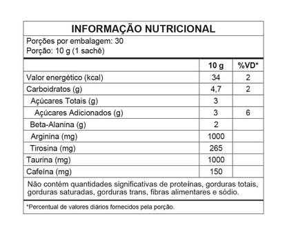 power pink de laranja - pré-treino – 300g - wp