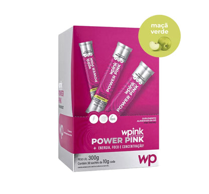 power pink de maçã verde - pré-treino – 300g - wp