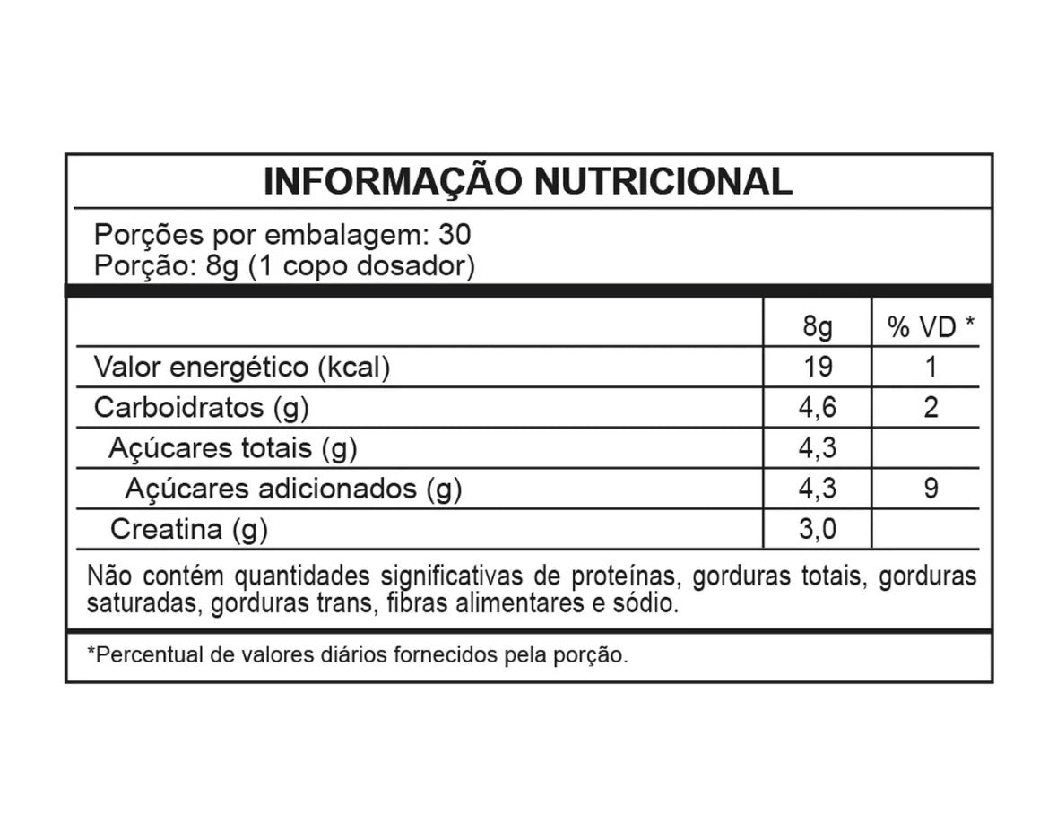 creatina de limão - 240g – wp